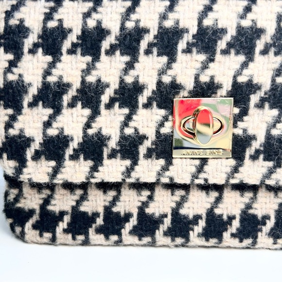 Anine Bing Nico Bag Houndstooth Tweed Top Handle Shoulder Bag NWT - Picture 5 of 11